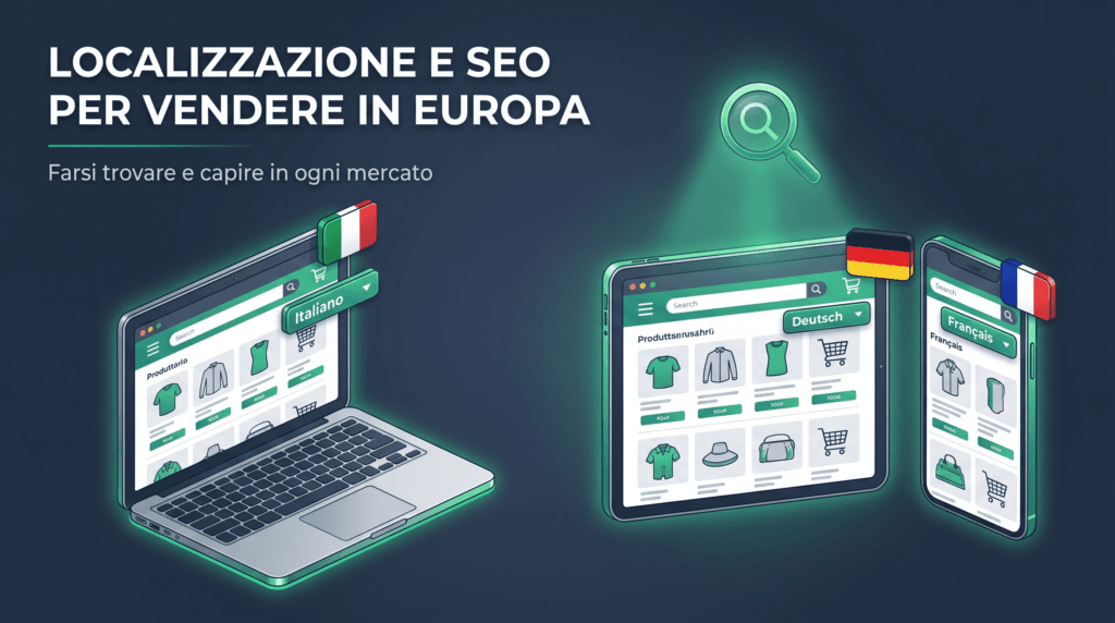localizzazione e SEO per e-commerce italiani in Europa