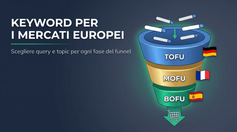 keyword TOFU MOFU BOFU per mercati europei